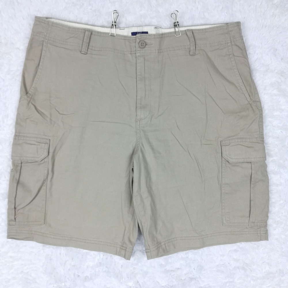 George Mens Shorts Cargo Beige Side Flap Pockets Outdoor Casual 38